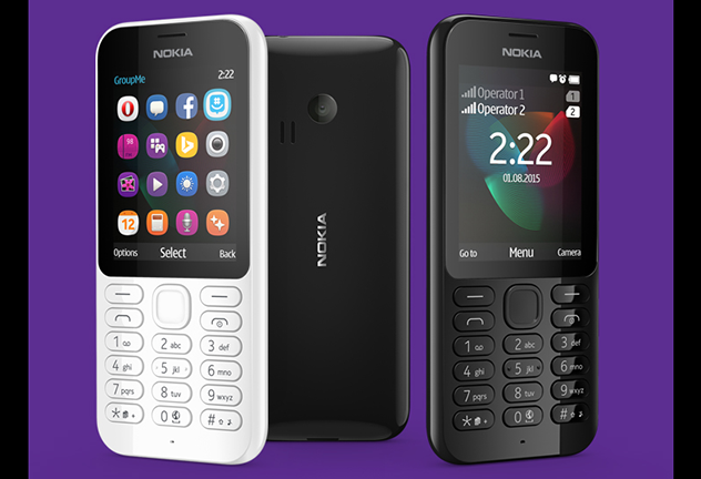 ไมโครซอฟท์เปิดตัวฟีเจอร์โฟน Nokia 222/Nokia 222 Dual SIM